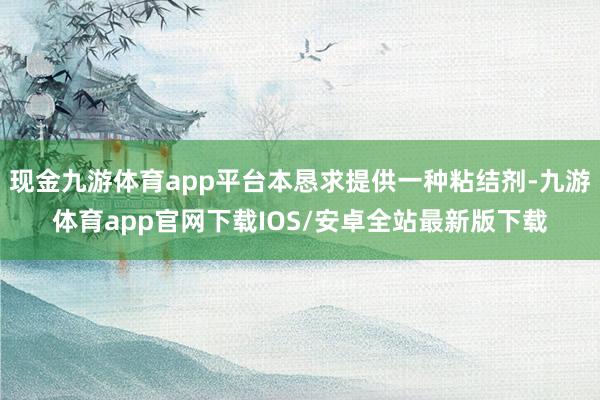 现金九游体育app平台本恳求提供一种粘结剂-九游体育app官网下载IOS/安卓全站最新版下载