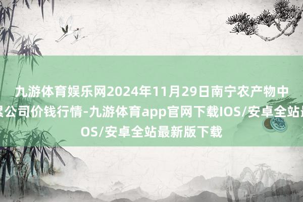 九游体育娱乐网2024年11月29日南宁农产物中心有限牵累公司价钱行情-九游体育app官网下载IOS/安卓全站最新版下载