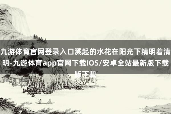 九游体育官网登录入口溅起的水花在阳光下精明着清明-九游体育app官网下载IOS/安卓全站最新版下载