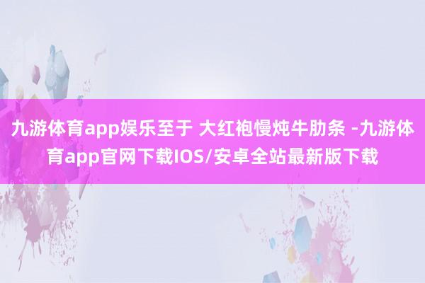 九游体育app娱乐至于 大红袍慢炖牛肋条 -九游体育app官网下载IOS/安卓全站最新版下载