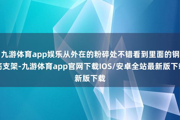 九游体育app娱乐从外在的粉碎处不错看到里面的钢筋支架-九游体育app官网下载IOS/安卓全站最新版下载