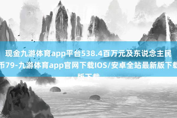 现金九游体育app平台538.4百万元及东说念主民币79-九游体育app官网下载IOS/安卓全站最新版下载