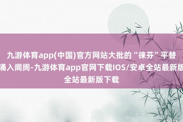 九游体育app(中国)官方网站大批的“徕芬”平替运行涌入阛阓-九游体育app官网下载IOS/安卓全站最新版下载
