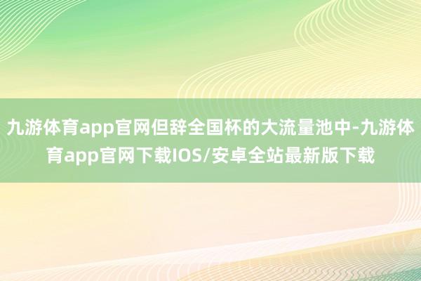 九游体育app官网但辞全国杯的大流量池中-九游体育app官网下载IOS/安卓全站最新版下载